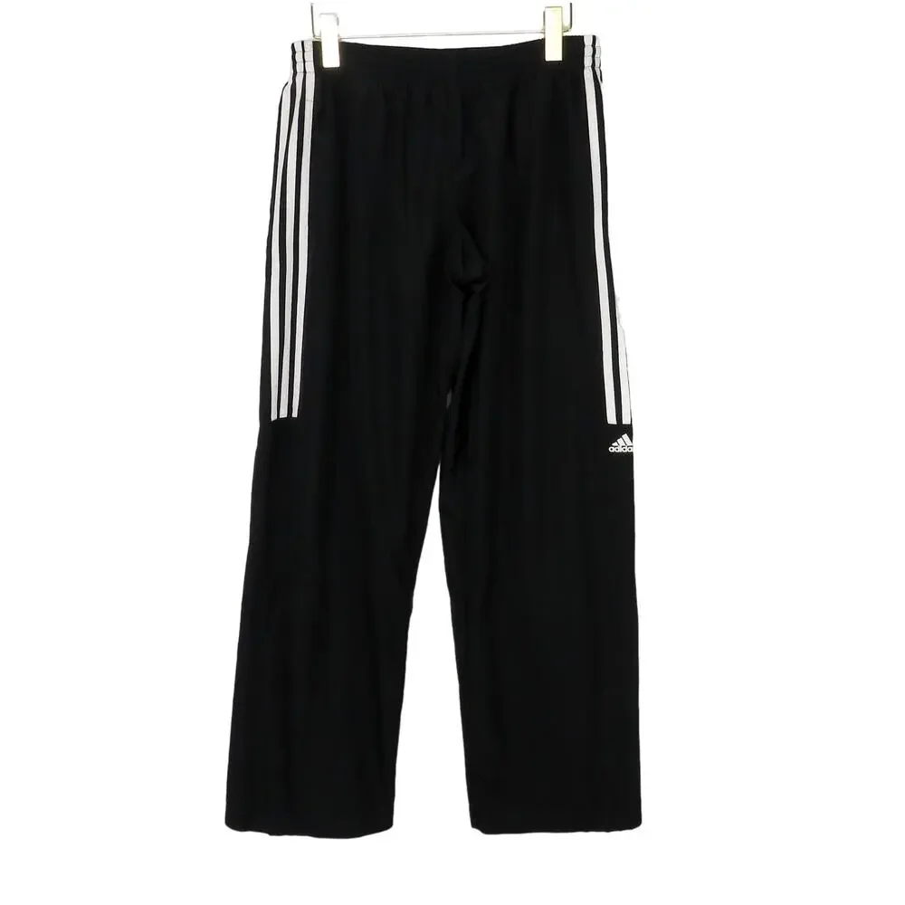Adidas Women's Sereno Pants Black Triple Stripe Track Pants Small 360 Pants